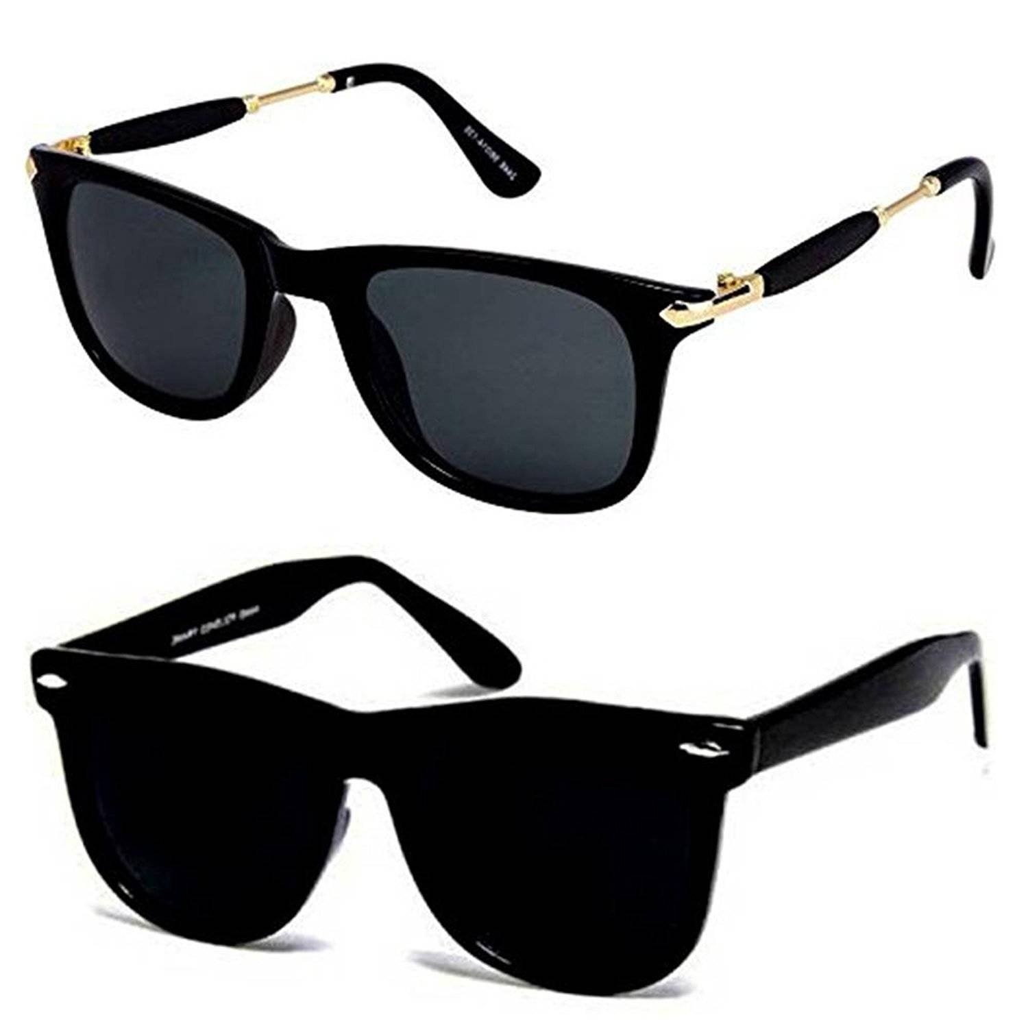 Y&S Uv Protected Non Polarized Wayfarer Sunglasses Combo